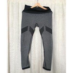 Adidas Grey and Black athletic leggings